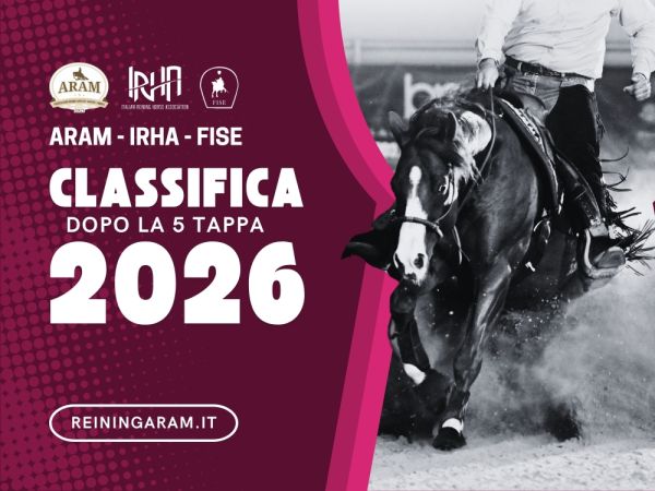 Classifica dopo il 5 show ARAM-IRHA-FISE 2026