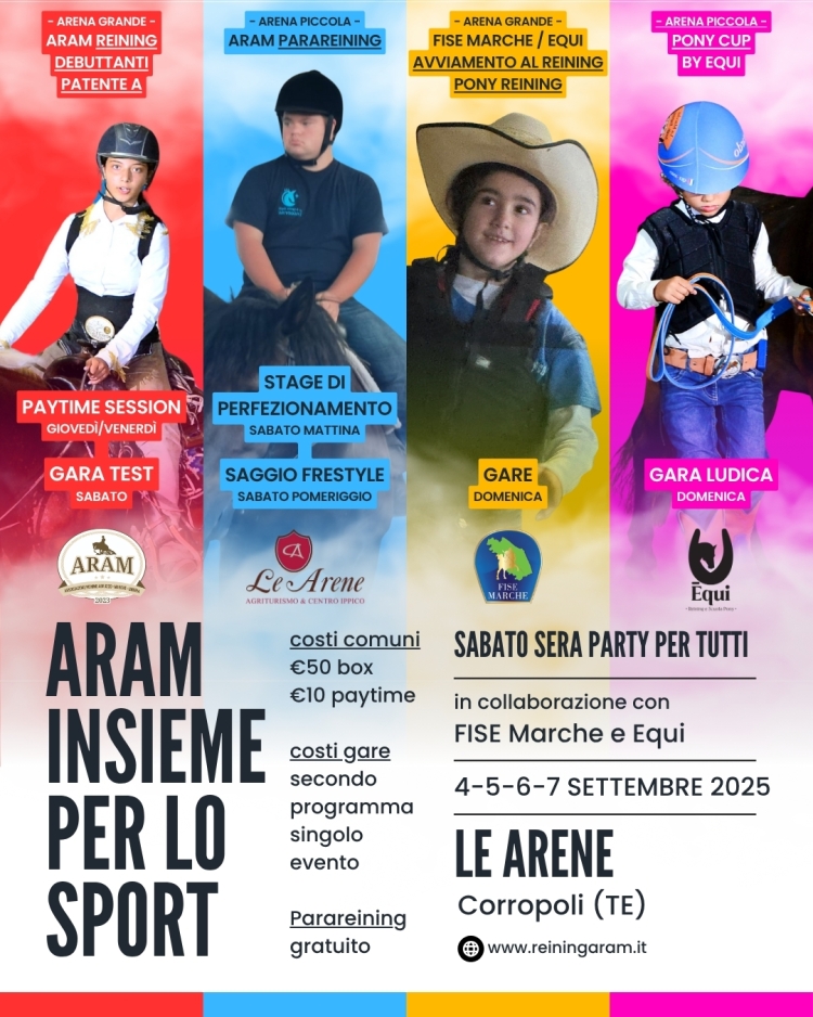ARAM INSIEME PER LO SPORT: un weekend che parla al cuore